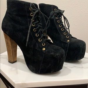Jeffrey Campbell Lita platform booties size 6.5